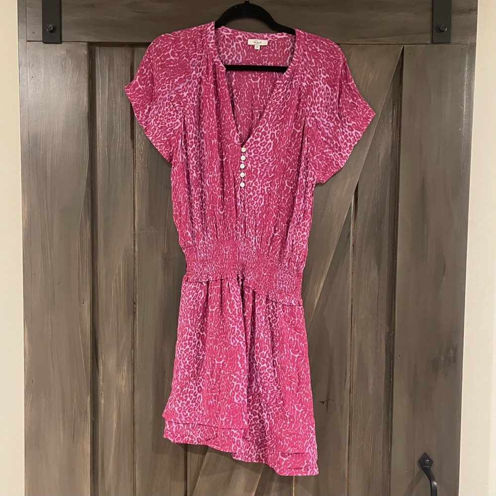 Rails Karla Magenta Cheetah mini dress-Medium